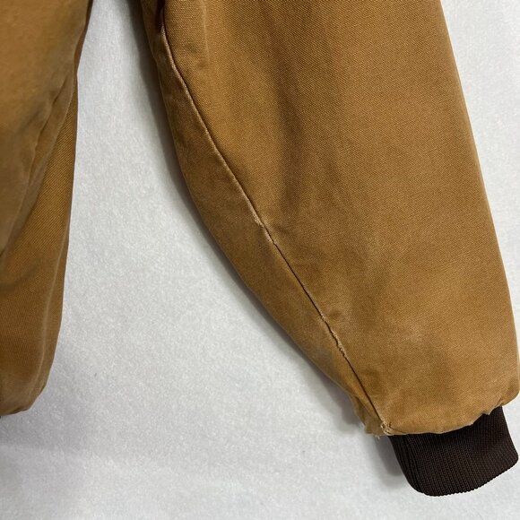 Berne Heritage Duck Hooded Active Work Jacket Tan Brown Men’s Large - Picture 15 of 16